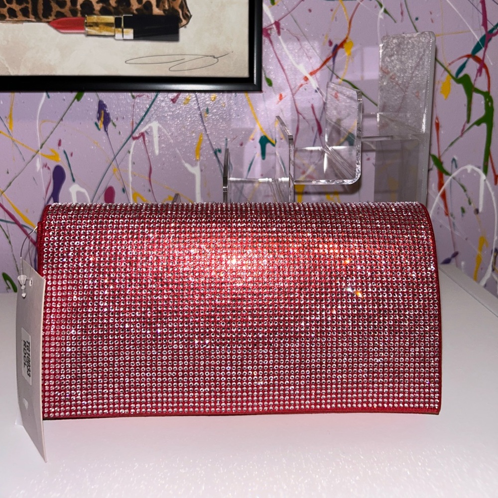 Clutch/Shoulder Bag: RED, NWT🔥🔥🔥